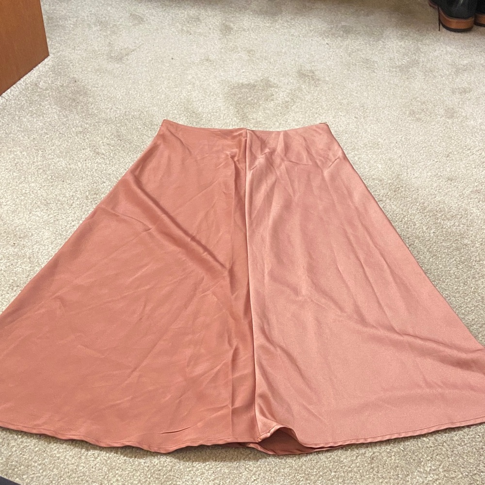 SHEIN Dusty Rose A-Line Skirt